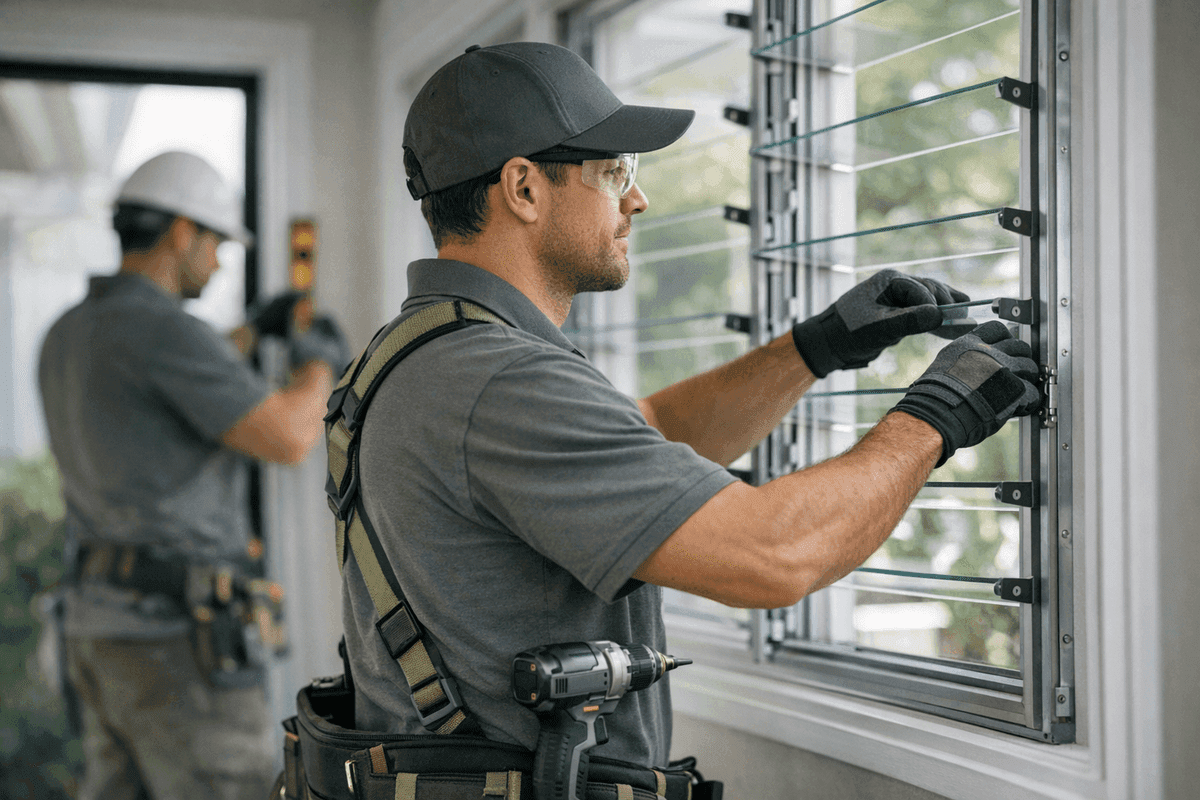 Jalousie Window Installation service by Champion Windows