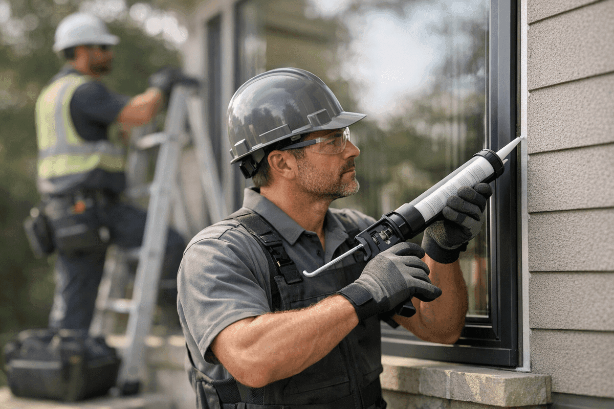 Window Caulking and Sealing service by Champion Windows