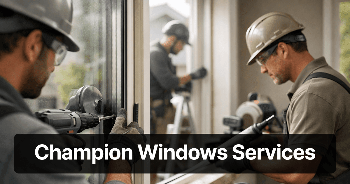 Window Installation & Replacement Services | Champion Windows